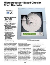 Thumbnail of document Data Sheet - CT6102 1, 2 or 3 Channel Programmable Process Input Circular Recorders